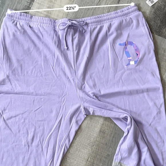 Disneyland purple iridescent jogger sweats with gray stripes size 3XL - Picture 10 of 10